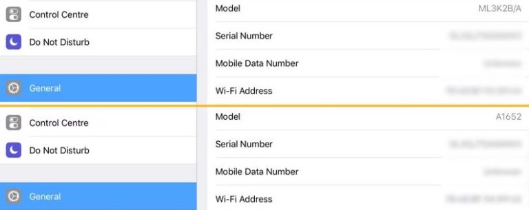 check ipad model