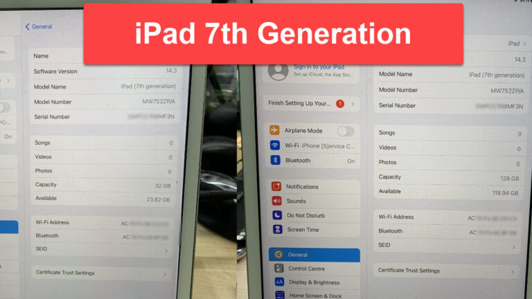 iPad 7th Generation Upgrade Storage