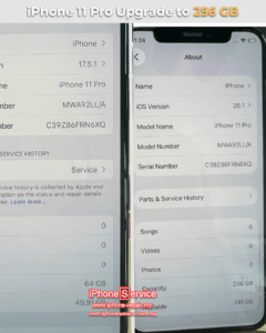 iPhone 11 Pro Upgrade Storage
