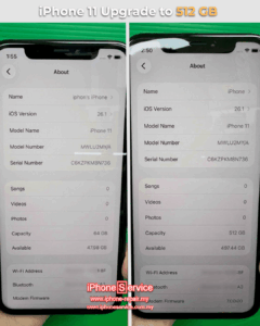 iPhone 11 Upgrade Storage Malaysia