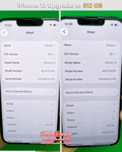 iPhone 13 Upgrade Storage Service