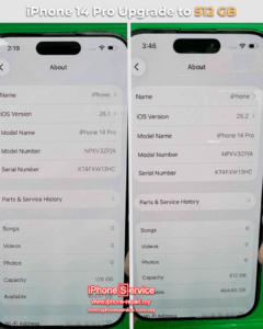iPhone 14 Pro Upgrade Storage Service