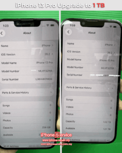 iPhone 13 Pro Upgrade Storage Service