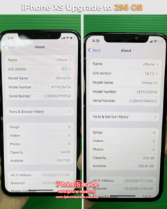 iPhone XS Upgrade Storage Service