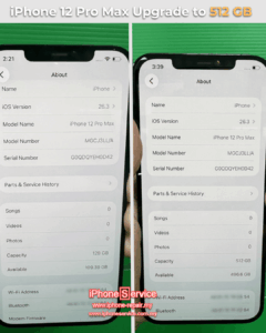 iPhone 12 Pro Max Upgrade Storage Malaysia