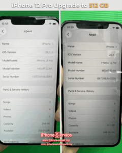 iPhone 12 Pro Upgrade Storage Malaysia