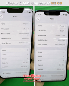iPhone 13 Mini Upgrade Storage Malaysia