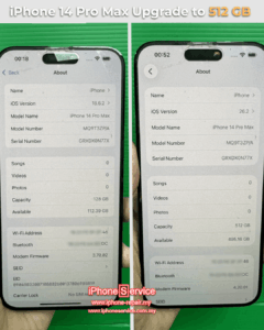 iPhone 14 Pro Max Upgrade SSD