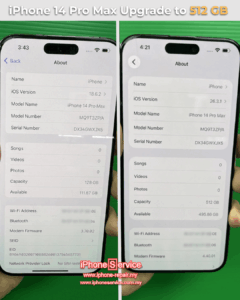 iPhone 14 Pro Max Upgrade Storage SSD