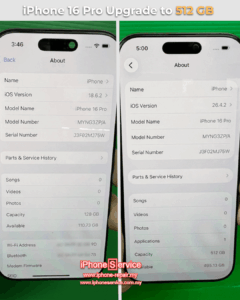 iPhone 16 Pro Upgrade Storage Malaysia