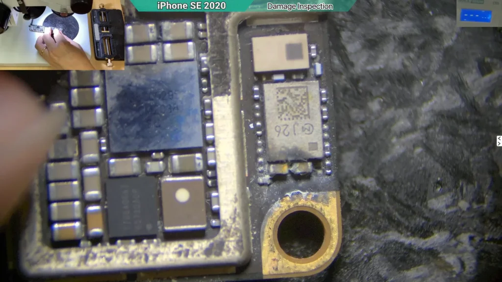 Burned IC Found During Water Damage Inspection