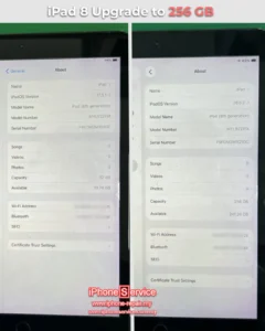 iPad 8 256GB storage upgrade service Malaysia – upgrade beyond Apple 128GB limit