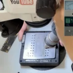 Heating solder paste to form new solder balls for iPhone 11 sandwich board reballing