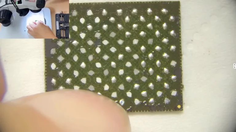 Original iPhone 11 NAND flash before cleaning and reballing