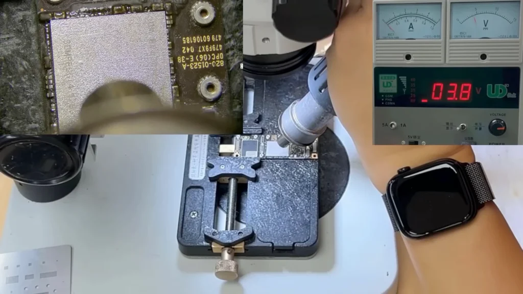 Reinstalling original NAND storage onto iPhone 11 logic board