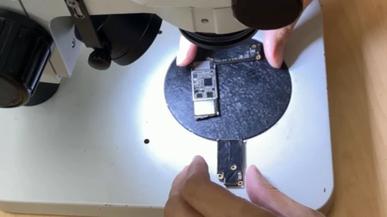 iPhone motherboard received for data recovery physically broken into two pieces
