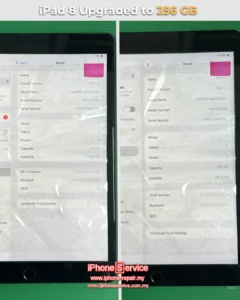 iPad 8 Storage Hard Disk Upgrade to 256 GB in Malaysia
